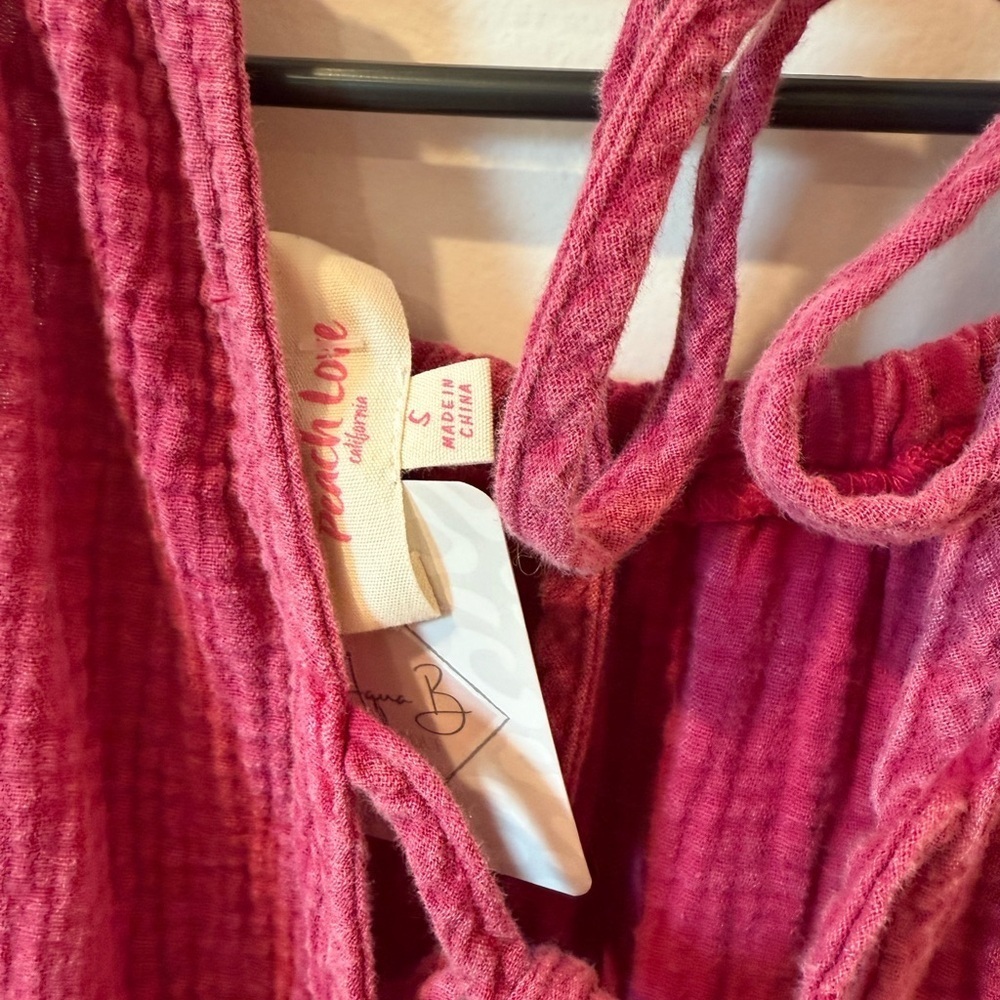Peach Love California Pink Camisole with Ruched Bodice - Picture 3 of 8